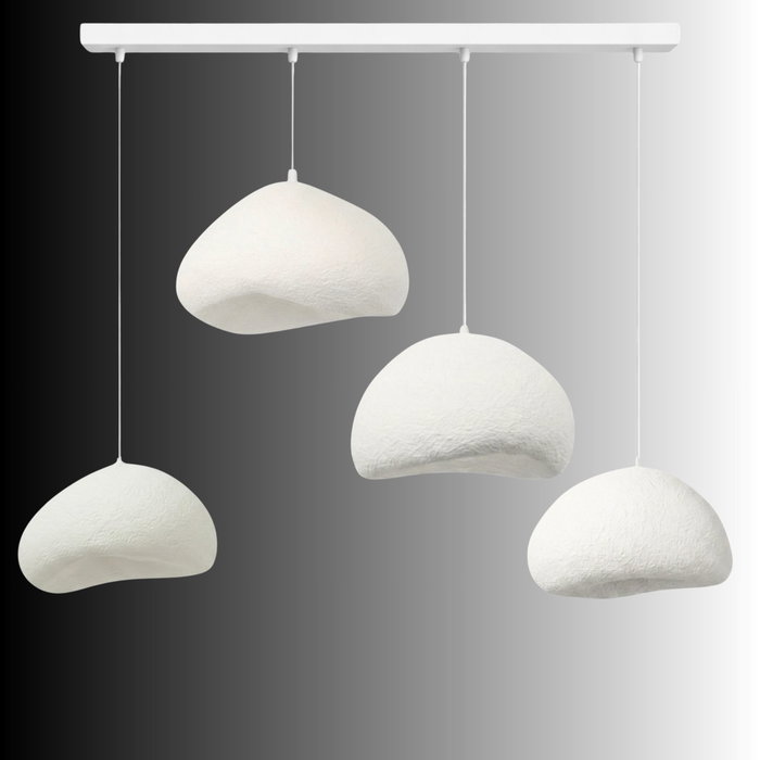 Opviq Lámpara de araña Loval-Set-Lora-50-4-C-Nua Blanca